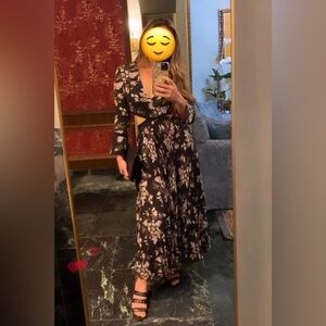 ALC Issa Maxi Dress With Cutouts Size 6